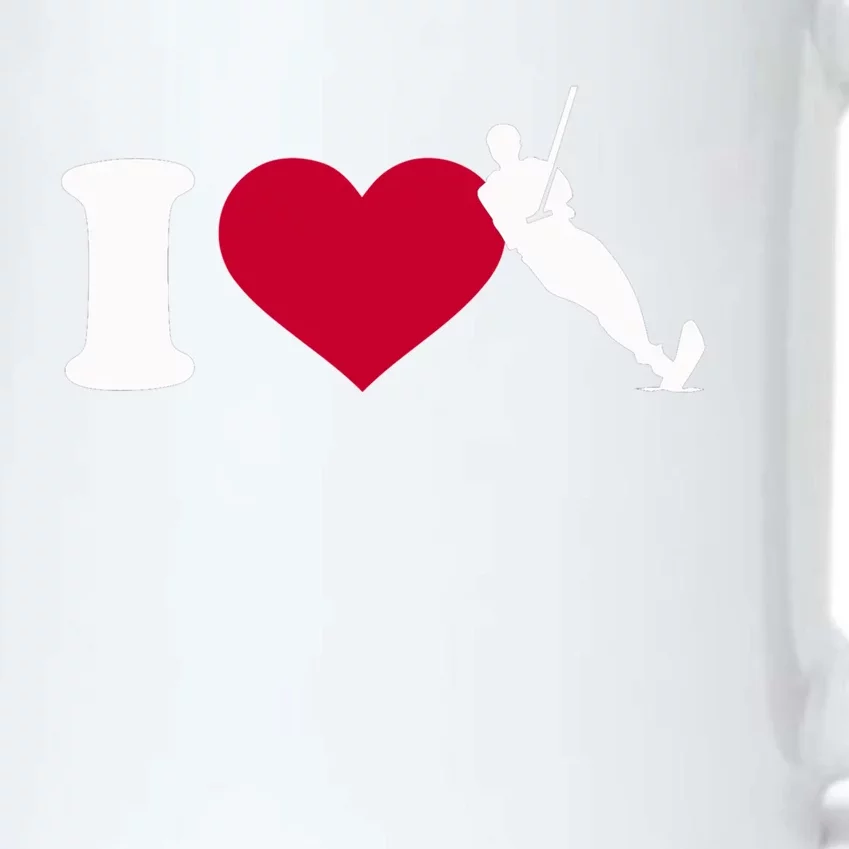 I Love Water Skiing Gift Black Color Changing Mug