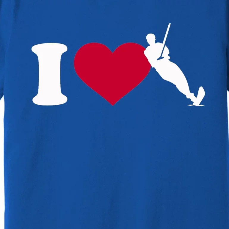 I Love Water Skiing Gift Premium T-Shirt