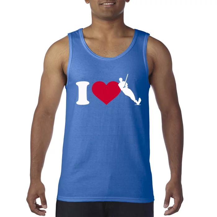 I Love Water Skiing Gift Tank Top