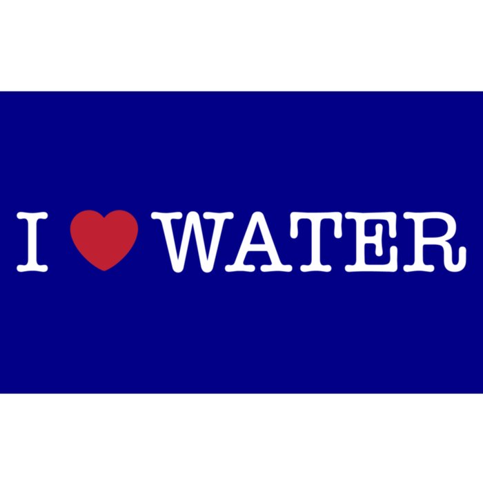 I Love Water Gift Bumper Sticker