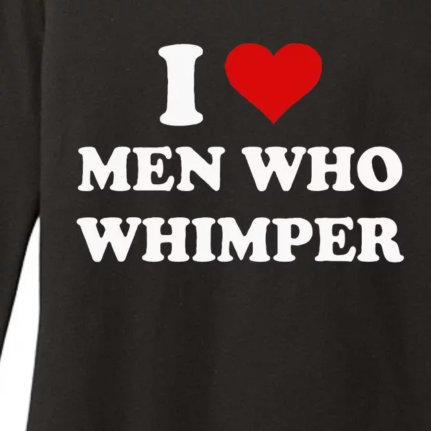 I Love Who Whimper Funny I Heart Womens CVC Long Sleeve Shirt