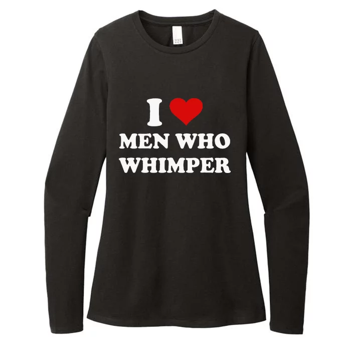 I Love Who Whimper Funny I Heart Womens CVC Long Sleeve Shirt