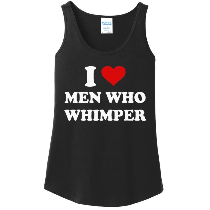 I Love Who Whimper Funny I Heart Ladies Essential Tank