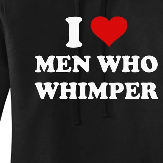 I Love Who Whimper Funny I Heart Women's Pullover Hoodie