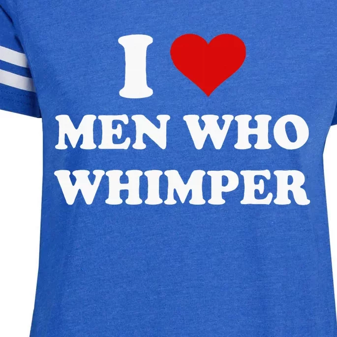 I Love Who Whimper Funny I Heart Enza Ladies Jersey Football T-Shirt