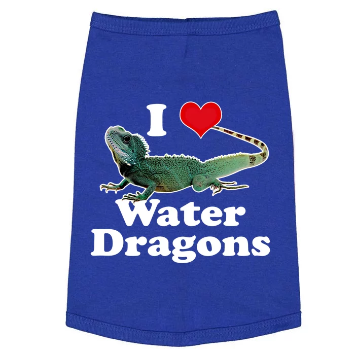 I Love Water Dragons With A Heart Gift Doggie Tank