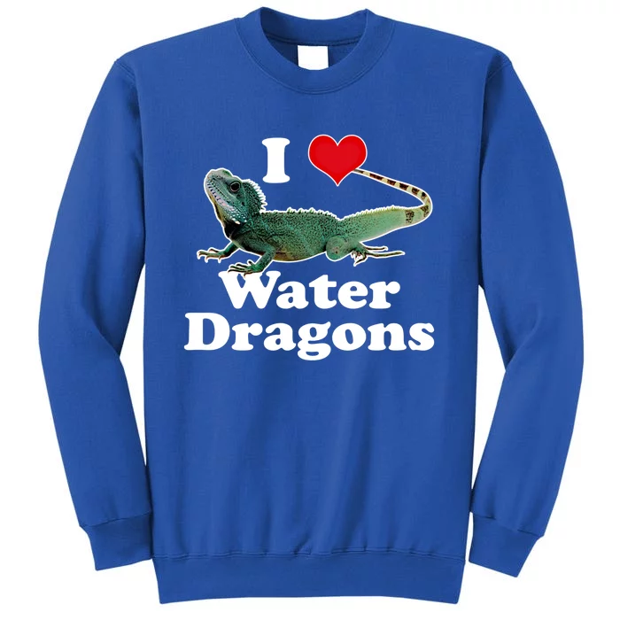 I Love Water Dragons With A Heart Gift Sweatshirt