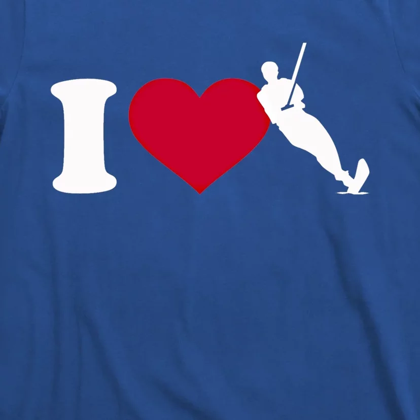 I Love Water Skiing Gift T-Shirt