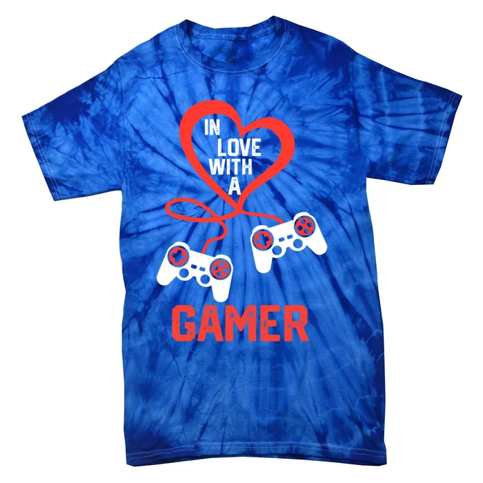 In Love With A Gamer Video Games Valentines Day Gift Tie-Dye T-Shirt