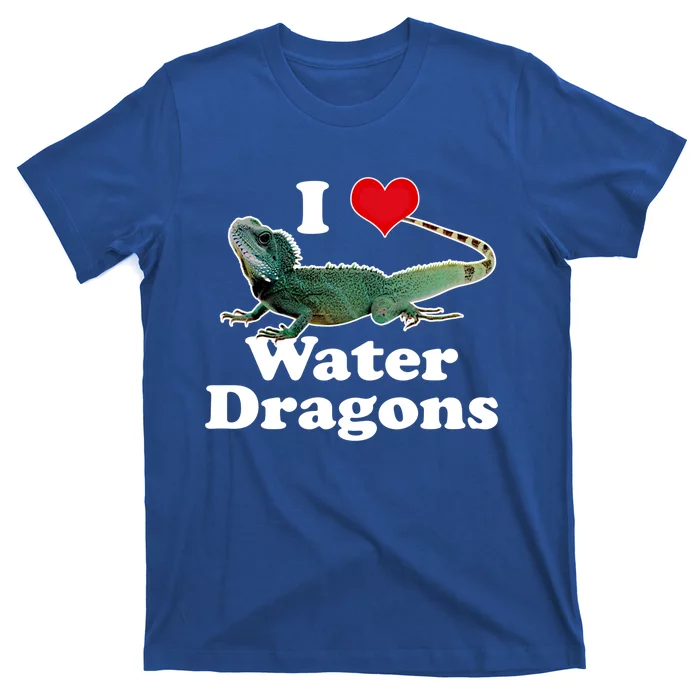 I Love Water Dragons With A Heart Cool Gift T-Shirt