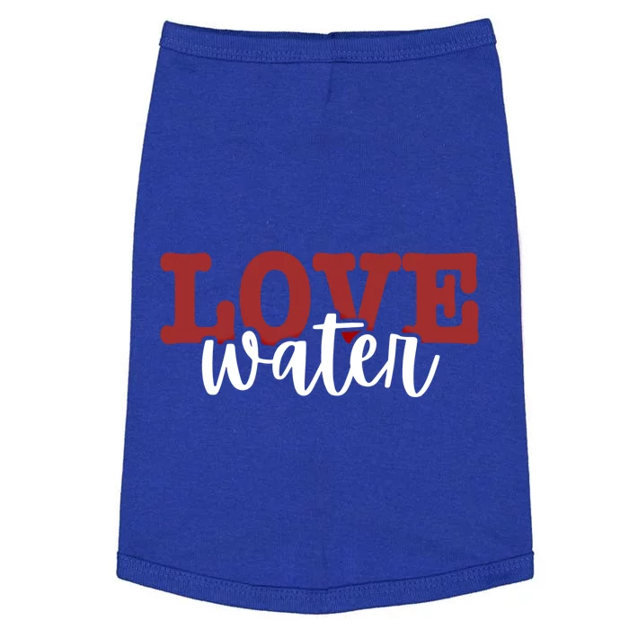 I Love Water Cute Gift Doggie Tank