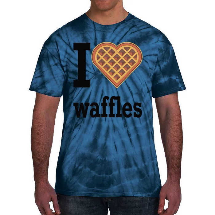 I Love Waffles Tie-Dye T-Shirt