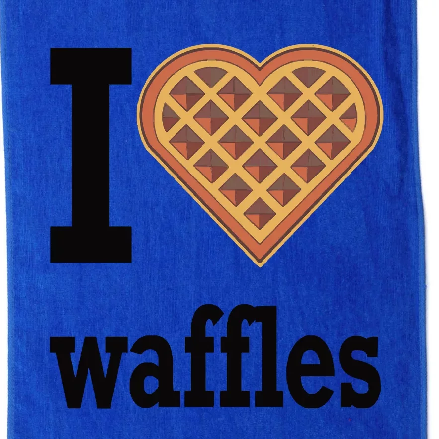 I Love Waffles Platinum Collection Golf Towel