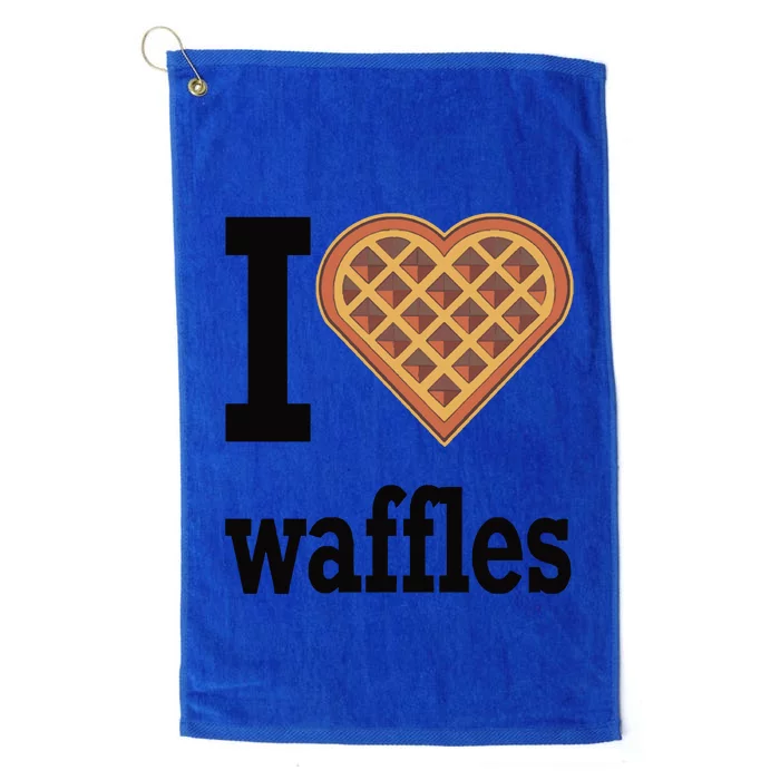 I Love Waffles Platinum Collection Golf Towel