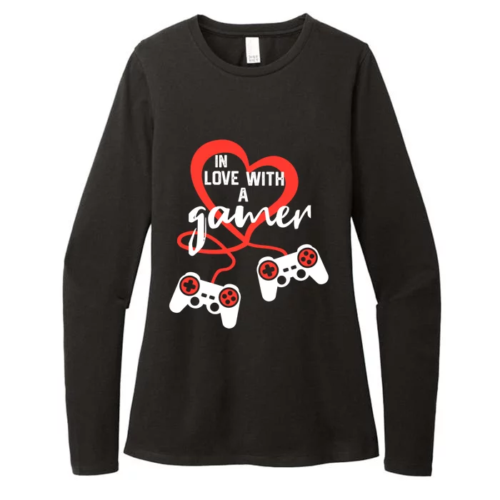 In Love With A Gamer Video Games Valentines Day Funny Gift Womens CVC Long Sleeve Shirt