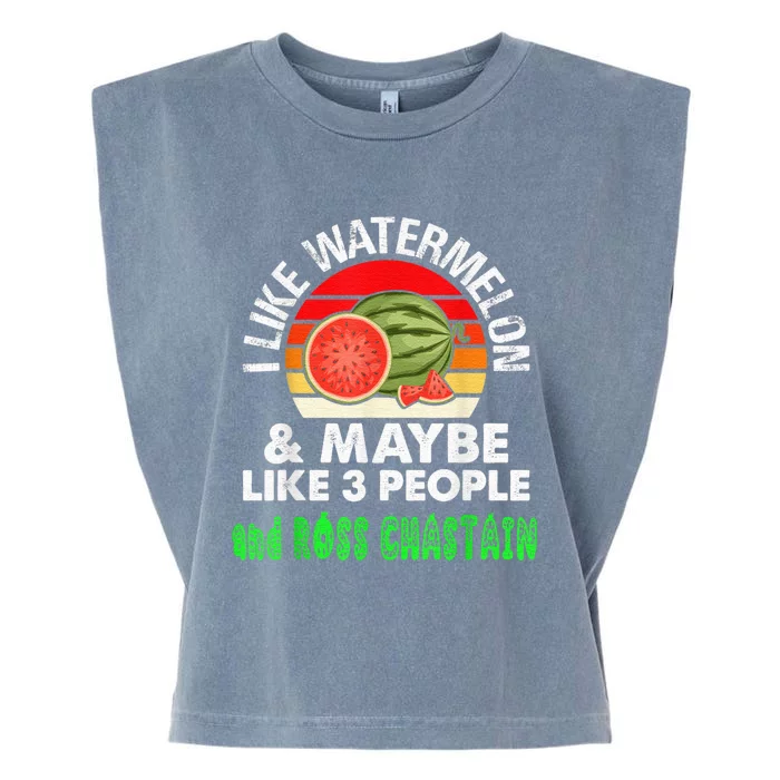 I LIKE WATERMELON AND MAYBE LIKE 3 PEOPLE Garment-Dyed Women's Muscle Tee