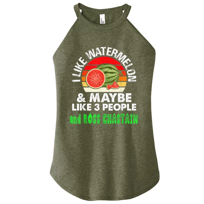 I LIKE WATERMELON AND MAYBE LIKE 3 PEOPLE Women’s Perfect Tri Rocker Tank