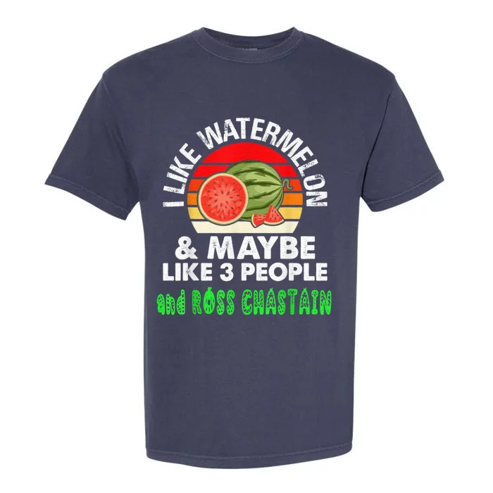 I LIKE WATERMELON AND MAYBE LIKE 3 PEOPLE Garment-Dyed Heavyweight T-Shirt