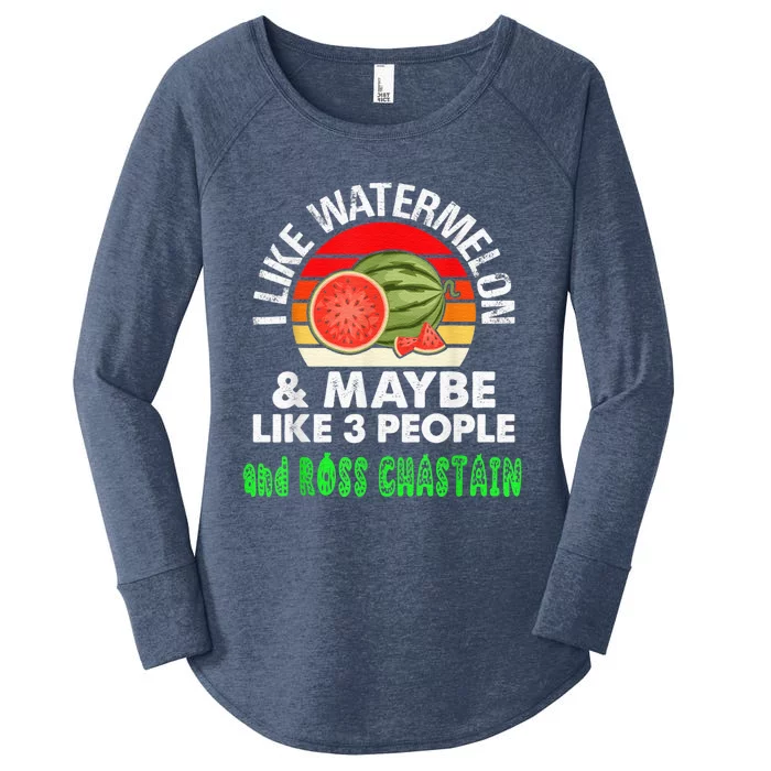 I LIKE WATERMELON AND MAYBE LIKE 3 PEOPLE Women's Perfect Tri Tunic Long Sleeve Shirt