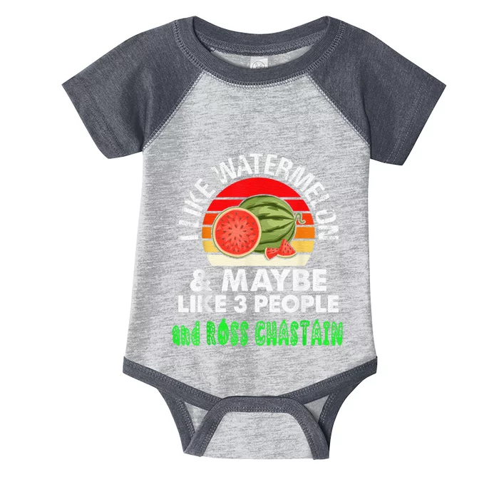 I LIKE WATERMELON AND MAYBE LIKE 3 PEOPLE Infant Baby Jersey Bodysuit