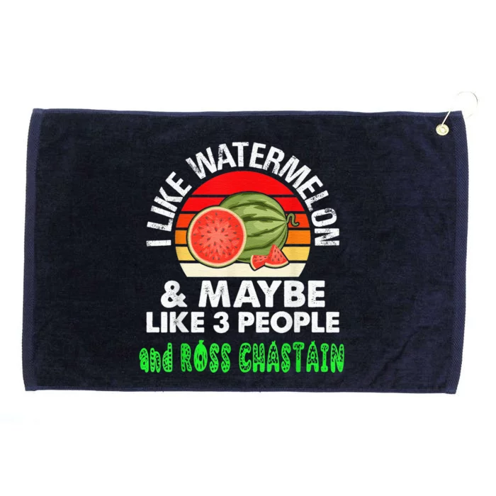 I LIKE WATERMELON AND MAYBE LIKE 3 PEOPLE Grommeted Golf Towel