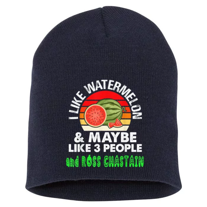 I LIKE WATERMELON AND MAYBE LIKE 3 PEOPLE Short Acrylic Beanie