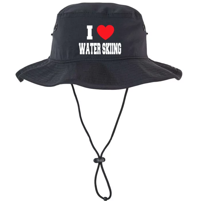 I Love Water Skiing Gift Legacy Cool Fit Booney Bucket Hat