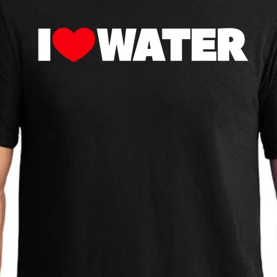 I Love Water Funny Gift Pajama Set