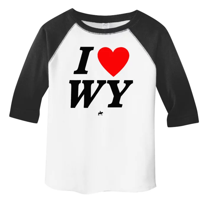 I Love Wyoming Toddler Fine Jersey T-Shirt