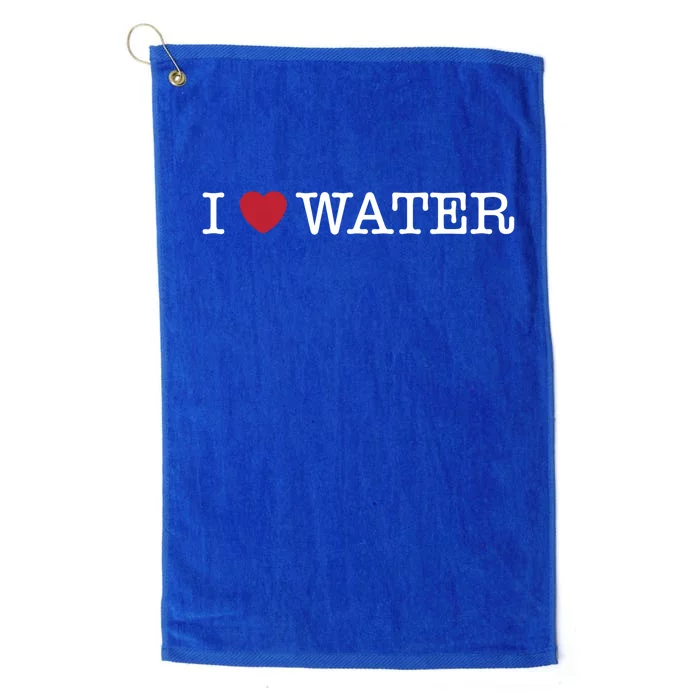 I Love Water Gift Platinum Collection Golf Towel