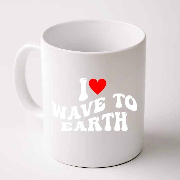 I Love Wave To Earth I Heart Wave To Earth Red Heart Front & Back Coffee Mug