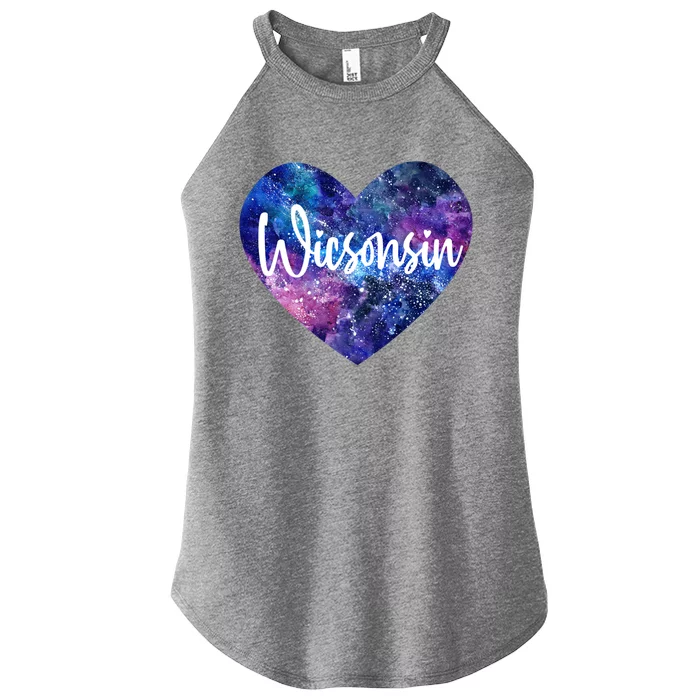 I Love Wisconsin Usa Gift Women’s Perfect Tri Rocker Tank