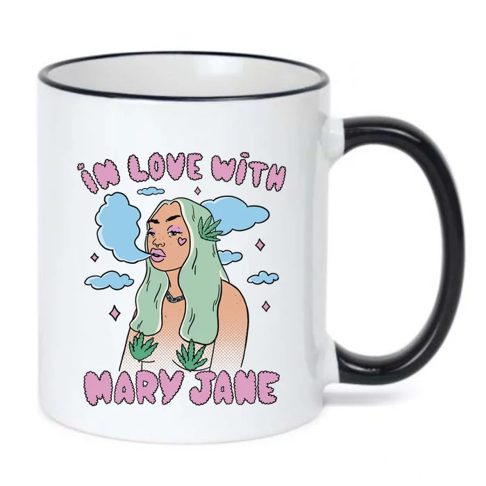 In Love With Mary Jane Female Marijuana Black Color Changing Mug