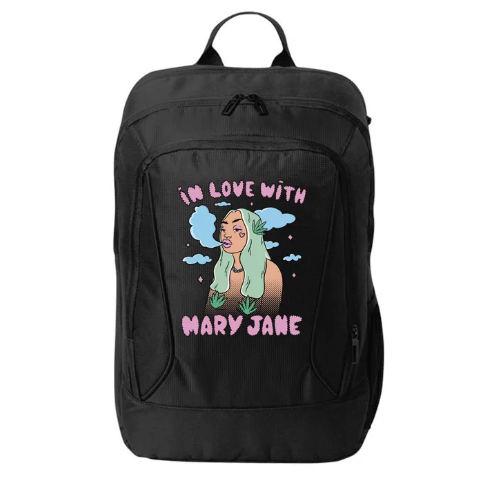 In Love With Mary Jane Female Marijuana City Backpack