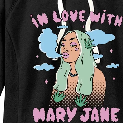 In Love With Mary Jane Female Marijuana Women's Fleece Hoodie