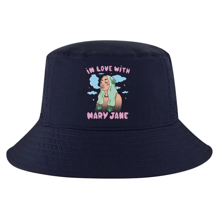 In Love With Mary Jane Female Marijuana Cool Comfort Performance Bucket Hat