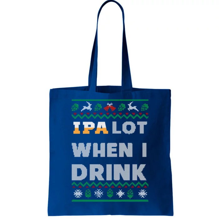 Ipa Lot When I Funny Beer Lover Ing Christmas Gift Tote Bag