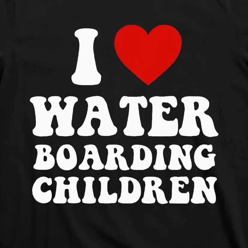 I Love Water Boarding Children T-Shirt