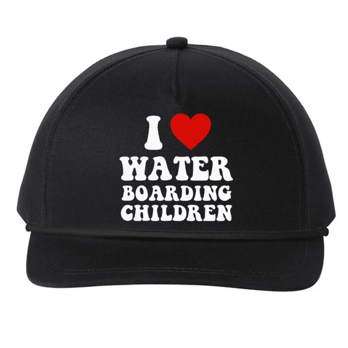 I Love Water Boarding Children Snapback Five-Panel Rope Hat