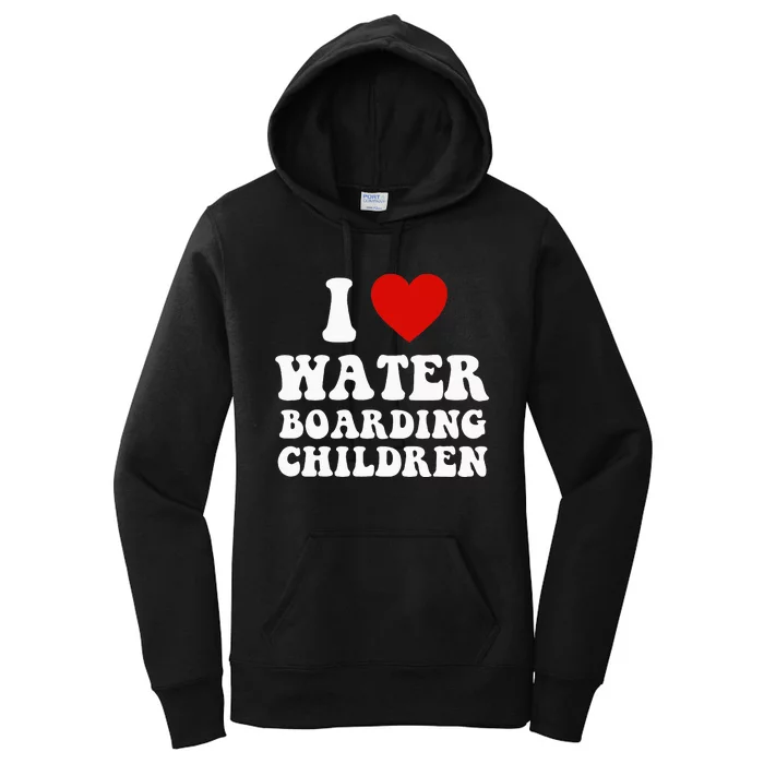 I Love Water Boarding Children Women's Pullover Hoodie