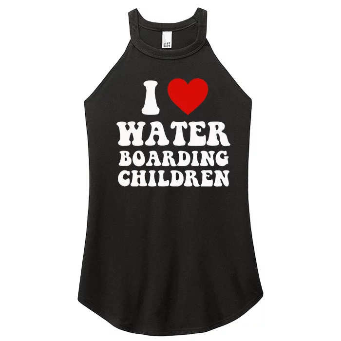 I Love Water Boarding Children Women’s Perfect Tri Rocker Tank