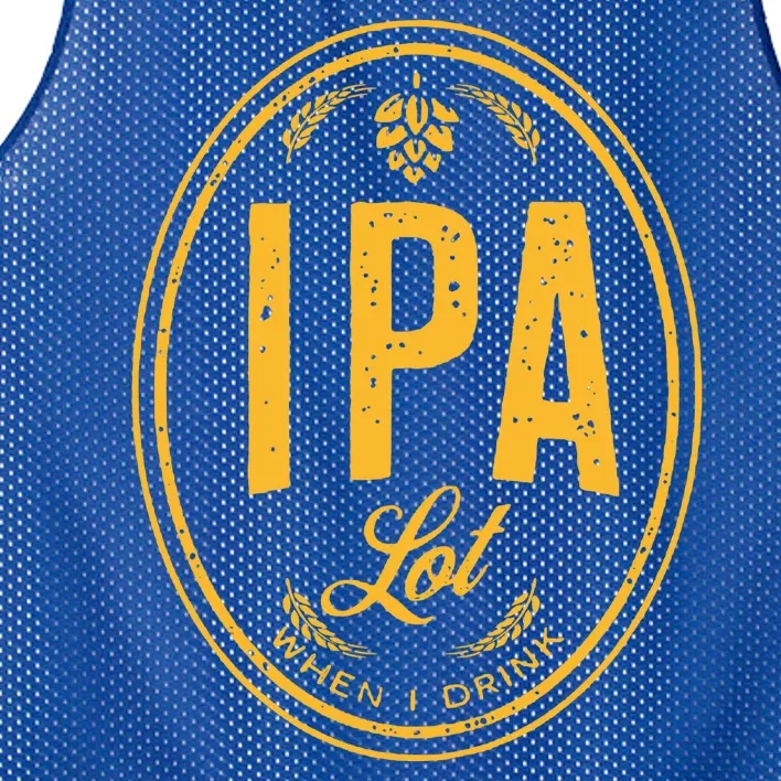 IPA Lot When I Drink Mesh Reversible Basketball Jersey Tank