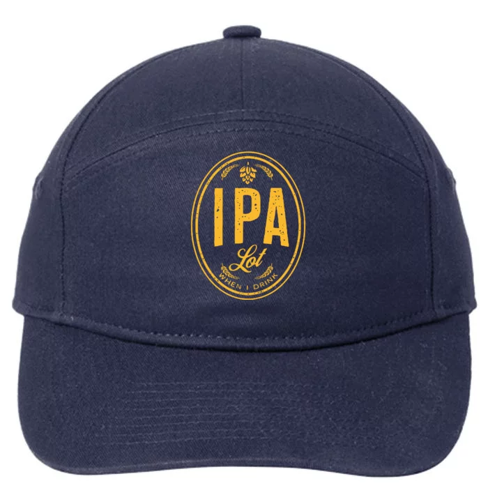 IPA Lot When I Drink 7-Panel Snapback Hat