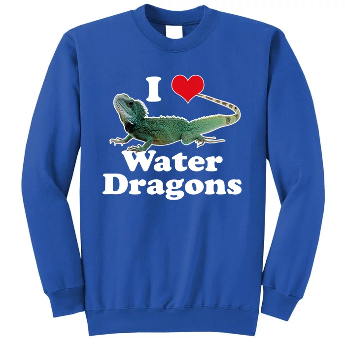 I Love Water Dragons With A Heart Cool Gift Tall Sweatshirt