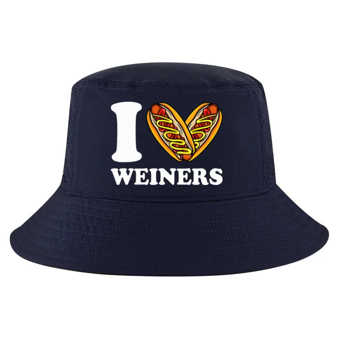 I Love Weiners Hotdogs Wiener Frank Sausage Bun Cool Comfort Performance Bucket Hat