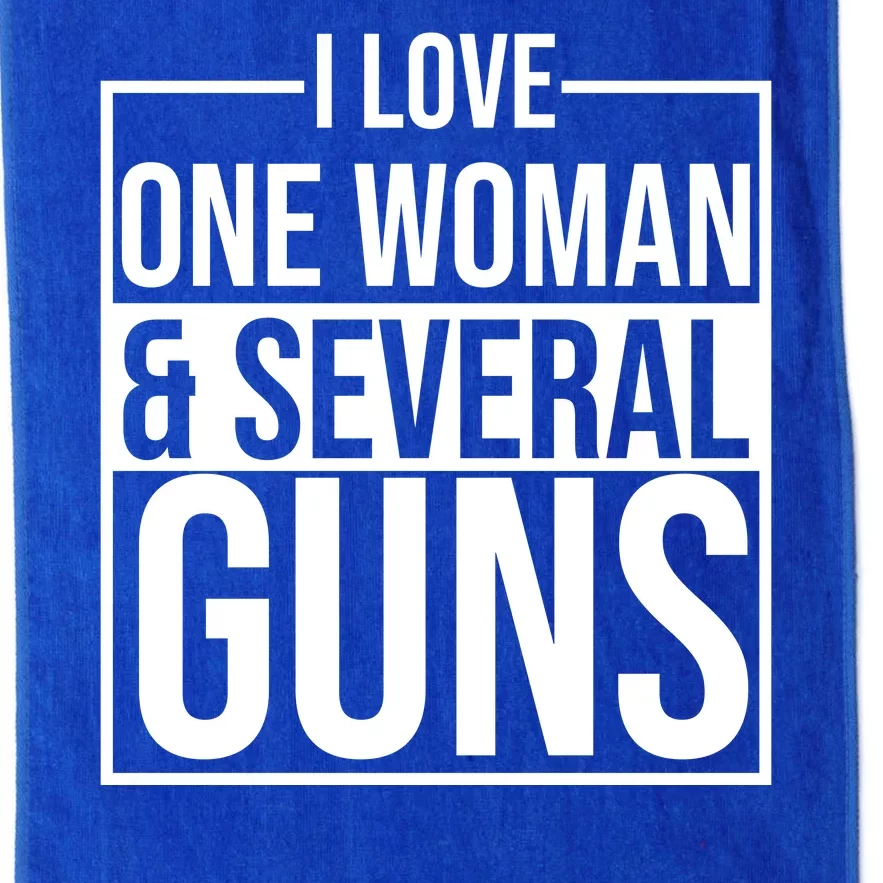 I Love Woman And Several Guns Platinum Collection Golf Towel