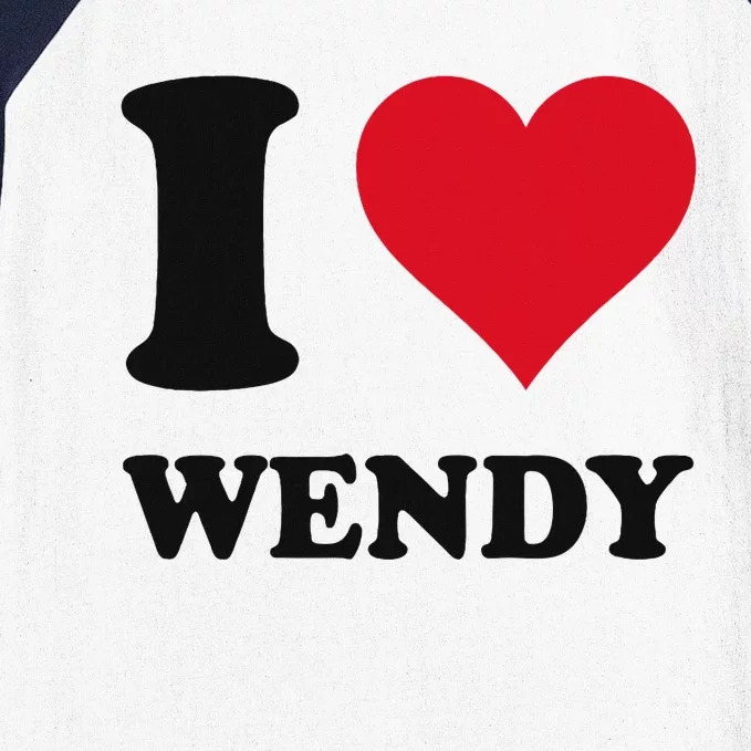 I Love Wendy Fun Personalized Design Baseball Sleeve Shirt