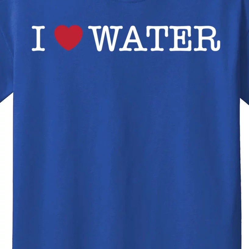 I Love Water Gift Kids T-Shirt