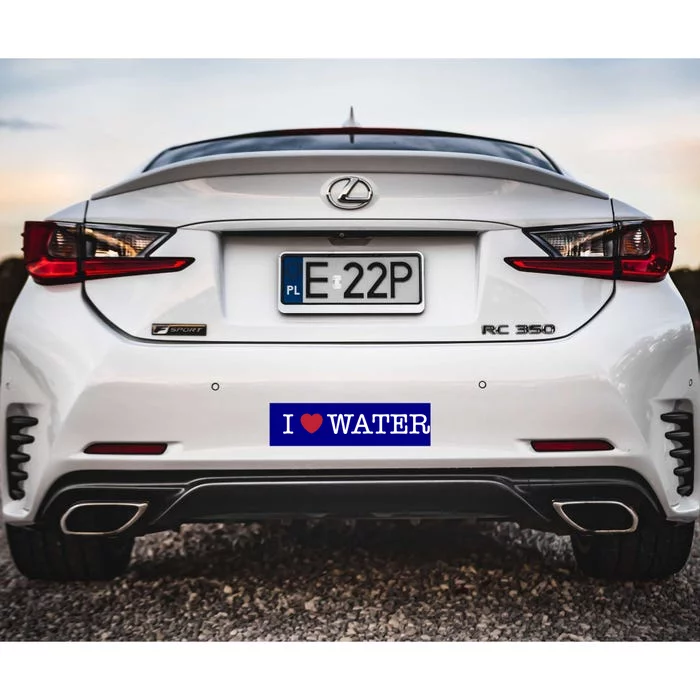 I Love Water Gift Bumper Sticker