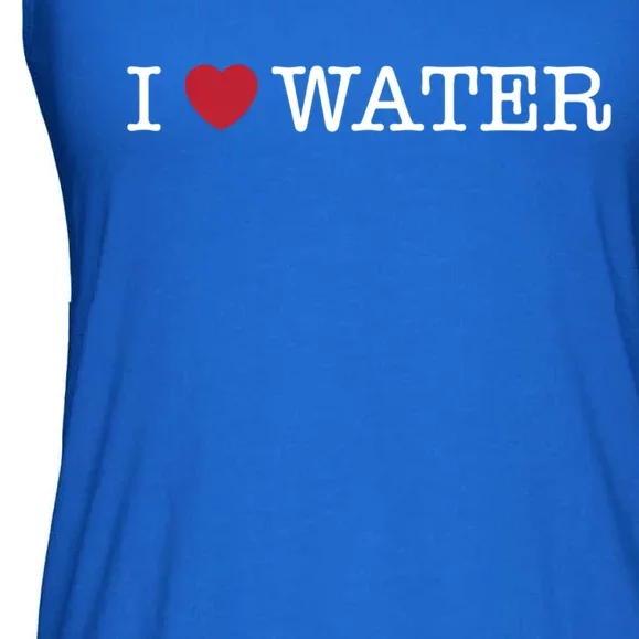 I Love Water Gift Ladies Essential Flowy Tank